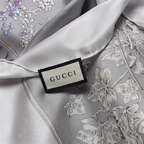 gucci silk wondergarden monogram scarf|Gucci scarf unisex.